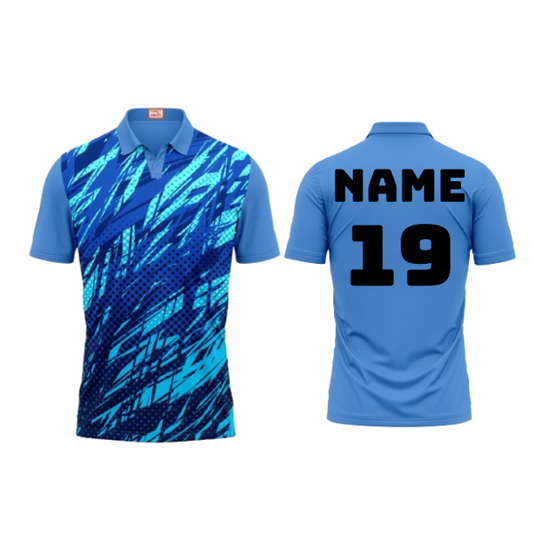 Next Print Customized Polo Neck Skyblue Jersey Design 36