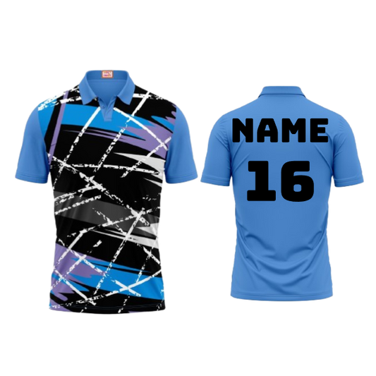 Next Print Customized Polo Neck Skyblue Jersey Design 30