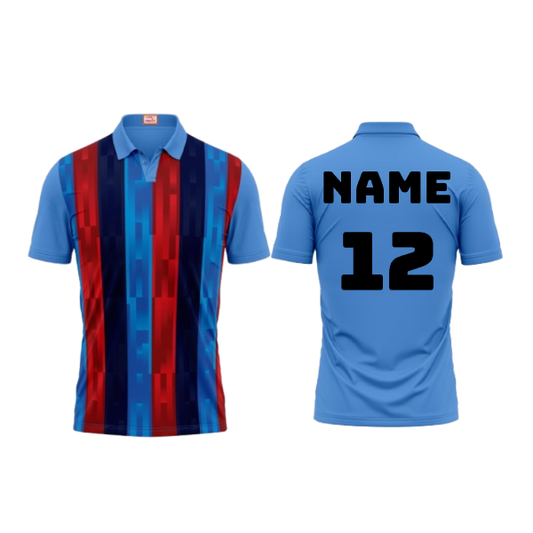 Next Print Customized Polo Neck Skyblue Jersey Design 23
