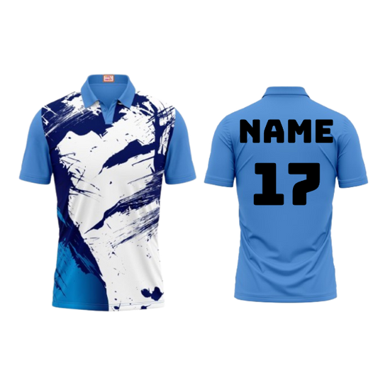 Next Print Customized Polo Neck Skyblue Jersey Design 19