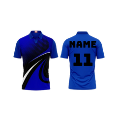 Next Print Customized Polo Neck Royal Blue Jersey NPTS39