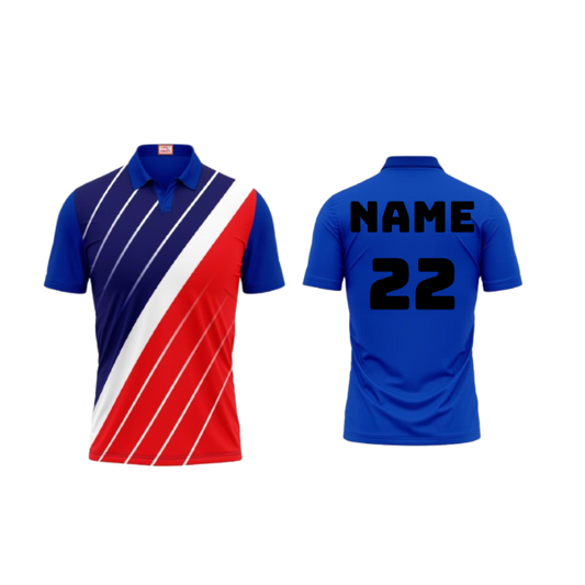 Next Print Customized Polo Neck Royal Blue Jersey NPTS38
