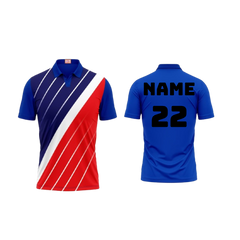 Next Print Customized Polo Neck Royal Blue Jersey NPTS38