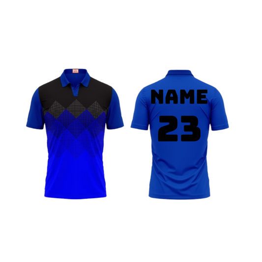 Next Print Customized Polo Neck Royal Blue Jersey NPTS37