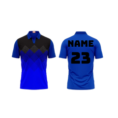 Next Print Cricket Customized Polo Neck Royal Blue Jersey NPTS37