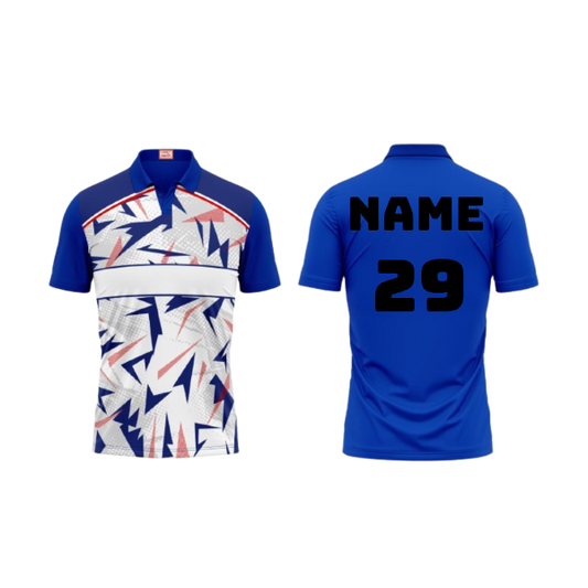 Next Print Customized Polo Neck Royal Blue Jersey NPTS30