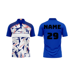 Next Print Customized Polo Neck Royal Blue Jersey NPTS30