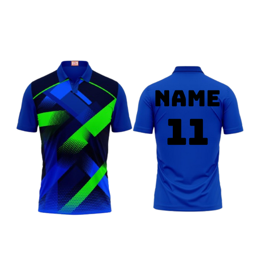 Next Print Customized Polo Neck Royal Blue Jersey NPTS29