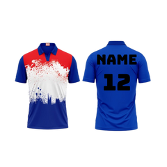 Next Print Customized Polo Neck Royal Blue Jersey NPTS28