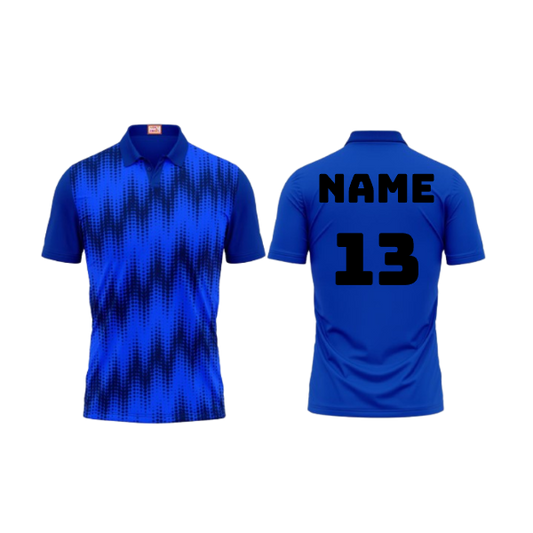 Next Print Customized Polo Neck Royal Blue Jersey NPTS27