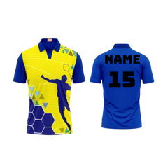 Next Print Customized Polo Neck Royal Blue Jersey NPTS24