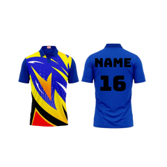 Next Print Customized Polo Neck Royal Blue Jersey NPTS23