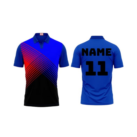 Next Print Customized Polo Neck Royal Blue Jersey NPTS20