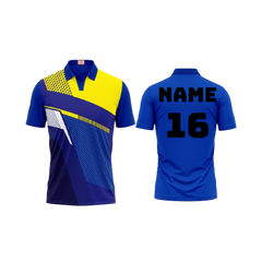 Next Print Customized Polo Neck Royal Blue Jersey NPTS19