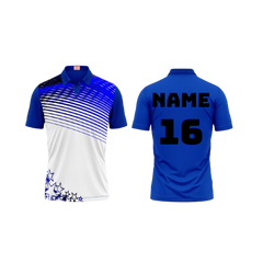 Next Print Customized Polo Neck Royal Blue Jersey NPTS16