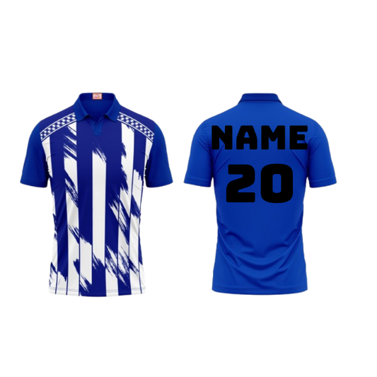 Next Print Customized Polo Neck Royal Blue Jersey NPTS14
