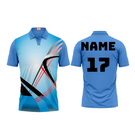 Next Print Customized Polo Neck Skyblue Jersey Design 12