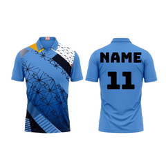 Next Print Customized Polo Neck Skyblue Jersey Design 8