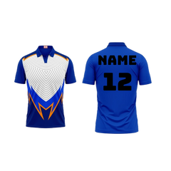 Next Print Customized Polo Neck Royal Blue Jersey NPTS10