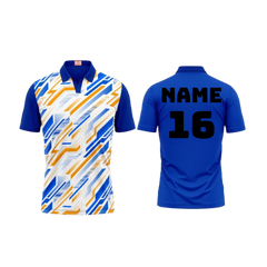Next Print Customized Polo Neck Royal Blue Jersey NPTS07