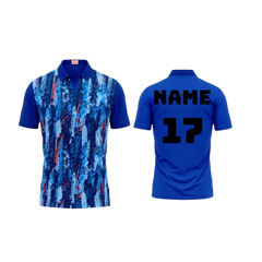 Next Print Customized Polo Neck Royal Blue Jersey NPTS05