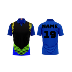 Next Print Customized Polo Neck Royal Blue Jersey NPTS03