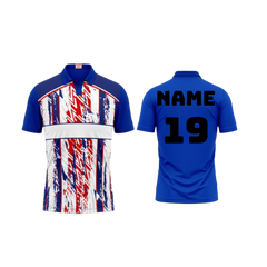Next Print Customized Polo Neck Royal Blue Jersey NPTS02