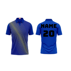 Next Print Customized Polo Neck Royal Blue Jersey NPTS01