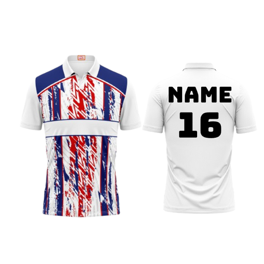 Next Print Customised Polo Neck White Jersey NPTS58
