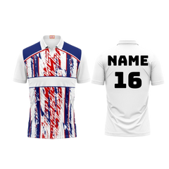 Next Print Customised Polo Neck White Jersey NPTS58