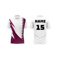 Next Print Customised Polo Neck White Jersey NPTS51