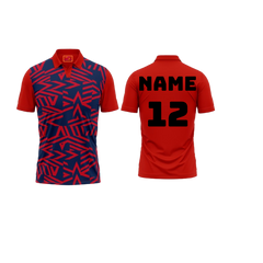 Red Polo Neck Half Sleeve T Shirt Nextprint 1289