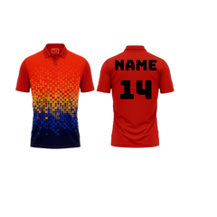 Next Print Red Polo Neck Half Sleeve T Shirt G1268