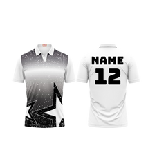 Next Print Customised Polo Neck White Jersey NPTS08