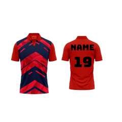 Red Polo Neck Half Sleeve T Shirt Nextprint G169