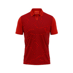 Red Polo Neck Half Sleeve T Shirt Nextprint G173