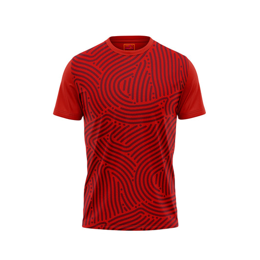 Red Round Neck Half Sleeve Tshirt NextprintrG173