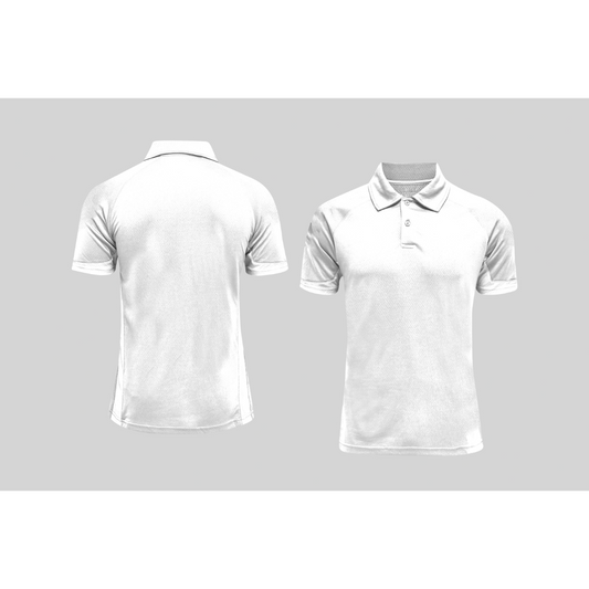 Next Print Cricket Polo Half White Customized Jersey NPCWH00A204