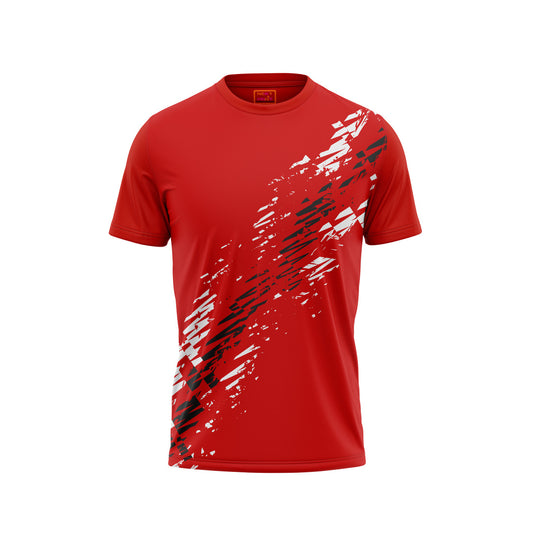 Red Round Neck Half Sleeve Tshirt NextprintrG193
