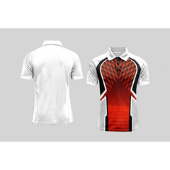 Next Print Cricket Polo Half White Customized Jersey NPCWH00A208