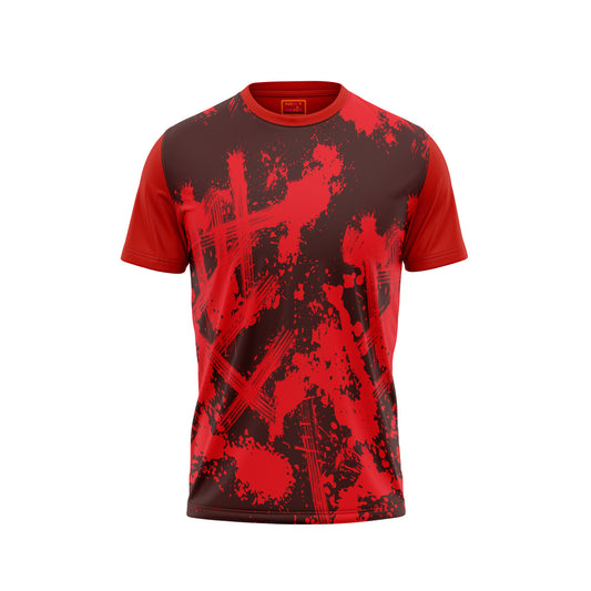 Red Round Neck Half Sleeve Tshirt NextprintrH128