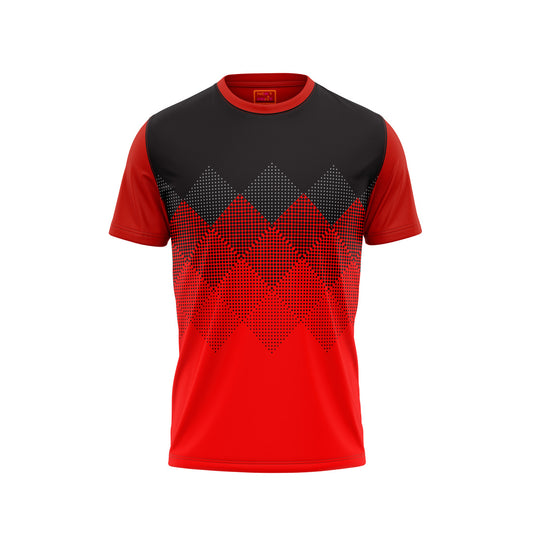 Red Round Neck Half Sleeve Tshirt NextprintrH158