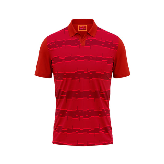 Red Polo Neck Half Sleeve T Shirt NextprintrM157