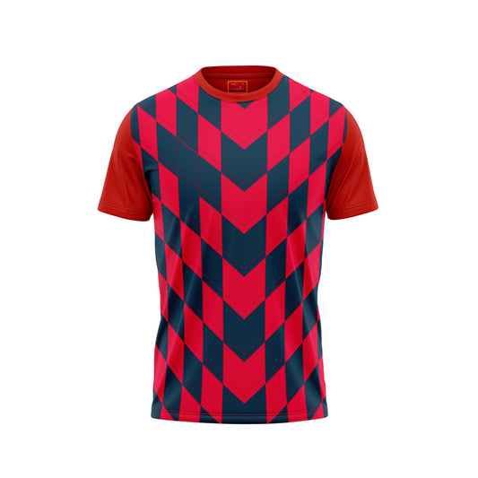 Red Round Neck Half Sleeve Tshirt Nextprintr264