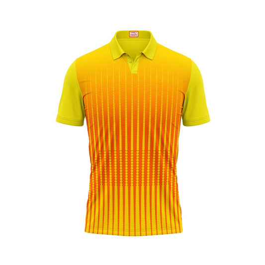 Next Print Customised Polo Neck Yellow Jersey NPTS12