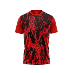 Red Round Neck Half Sleeve Tshirt NextprintrH16