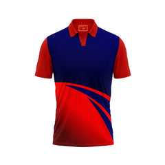 Red Polo Neck Half Sleeve T Shirt Nextprint H182