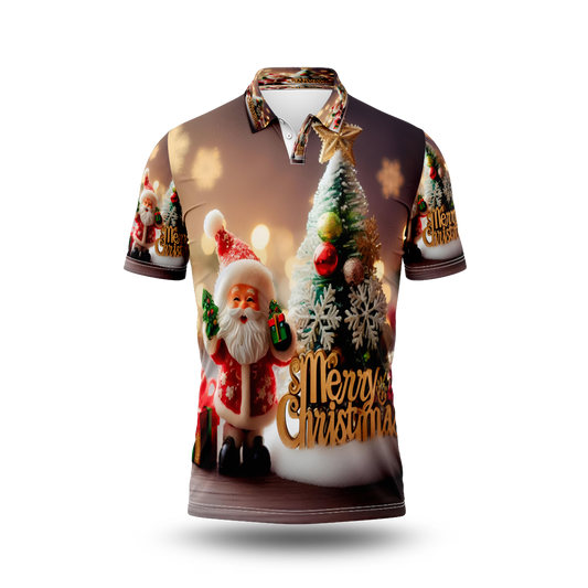 Christmas Tree Printed T-Shirt.