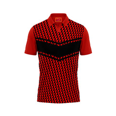 Red Polo Neck Half Sleeve T Shirt Nextprint H191