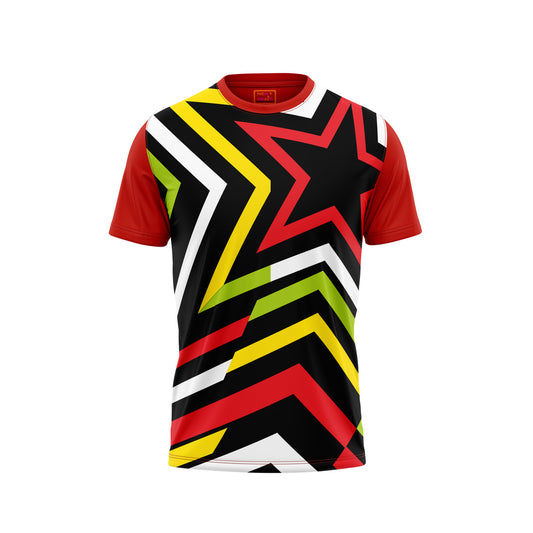 Red Round Neck Half Sleeve Tshirt NextprintrJ118